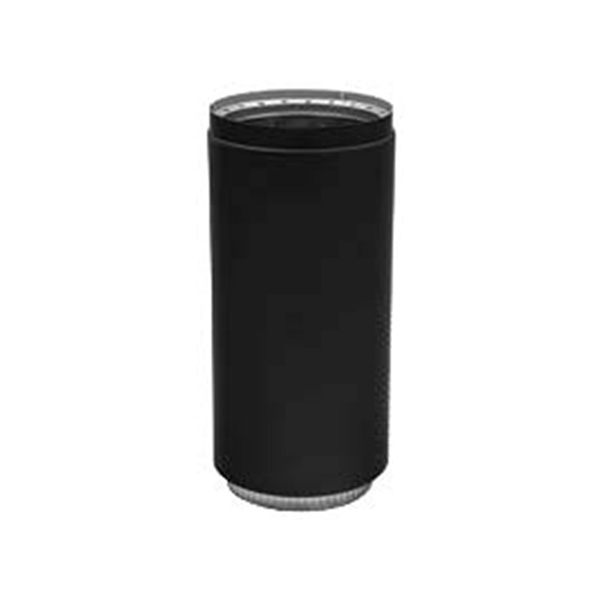 Metal-Fab Double Wall Black Stove Pipe 6" Diameter 8"-18" Adjustable Pipe