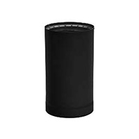 Metal-Fab Double Wall Black Stove Pipe 6" Diameter 12"-48" Pipe