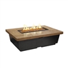 American Fyre Design Reclaimed Wood Contempo Rectangle Firetable