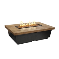 American Fyre Design Reclaimed Wood Contempo Rectangle Firetable
