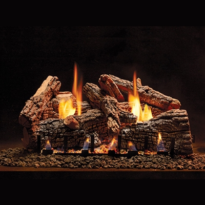 Empire 18-IN Ravenwood Log Set with Vent Free Slope Glaze Burner