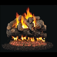 Real Fyre Royal English Oak Designer 24-inch Gas Log Set With  Kit Burner Options