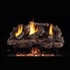 Real Fyre Charred Aged Split 24-in Logs with Vent-Free G10 Burner Kit