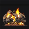 Real Fyre Charred Royal English Oak 24-in Logs with Burner Kit Options