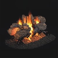Real Fyre Charred Oak See-Thru 16" Gas Logs with G45 Burner Options