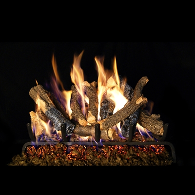 Real Fyre Charred Oak Stack Gas Logs 18/20-in Logs Only
