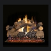 Real Fyre Charred Grizzly Oak 24-in Gas Logs with Burner Kit Options