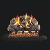 Real Fyre Charred Northern Oak 18-in Logs with Burner Kit Options