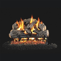 Real Fyre Charred Northern Oak 30-in Logs with Burner Options
