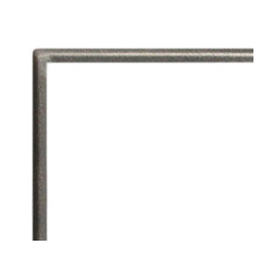Empire Boulevard Direct Vent Linear Fireplace 72" Hammered Pewter Front, 1 inch