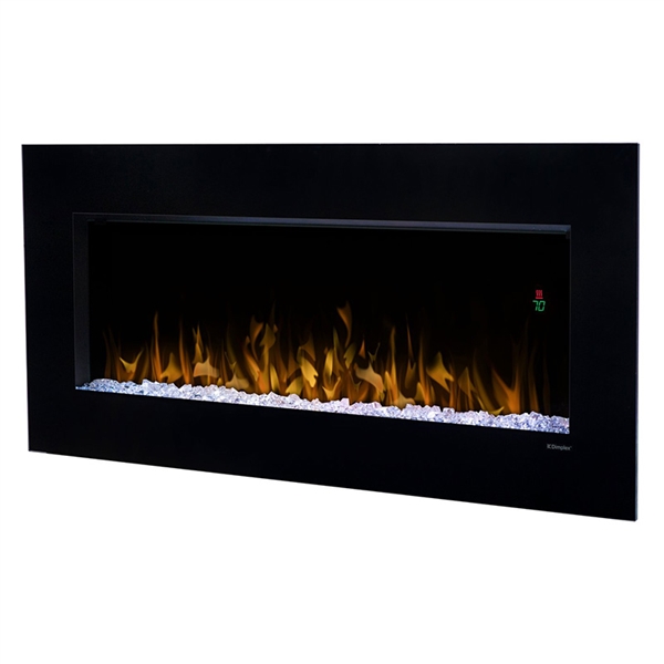 Dimplex Nicole 43" Wall-Mounted Linear Electric Fireplace with Acrylic Ember Bed