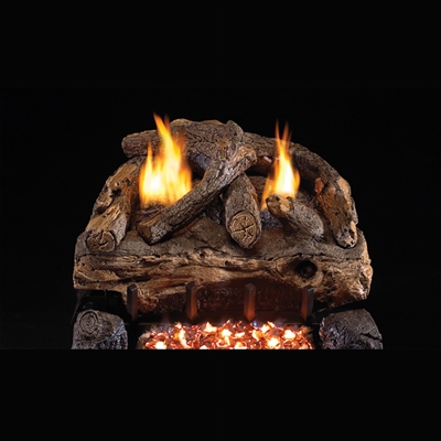 Real Fyre Evening Fyre Split 16/18-in Vent Free Gas Logs with G18 Burner Kit Options