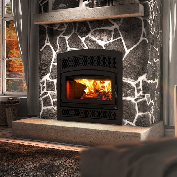 Valcourt FP10R Lafayette II - Wood Burning Fireplace (With Arched Faceplate)