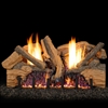 Real Fyre Foothill Split Oak 18-in Vent Free Gas Logs with G19A Burner Kit Options