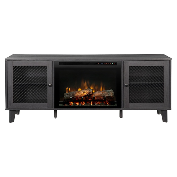 Dimplex Dean Media Console with Nova Electric Fireplace, Log Set