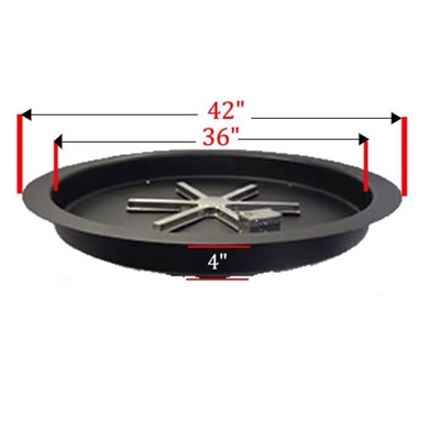 36-In Inner Diameter Pan, 14 Gauge