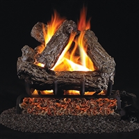 Real Fyre Rustic Oak 16-in Gas Logs with Burner Kit Options