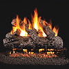 Real Fyre Rustic Oak 24-in Gas Logs with Burner Kit Options