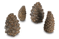 Designer Pine Cones- 4 Assorted Sizes