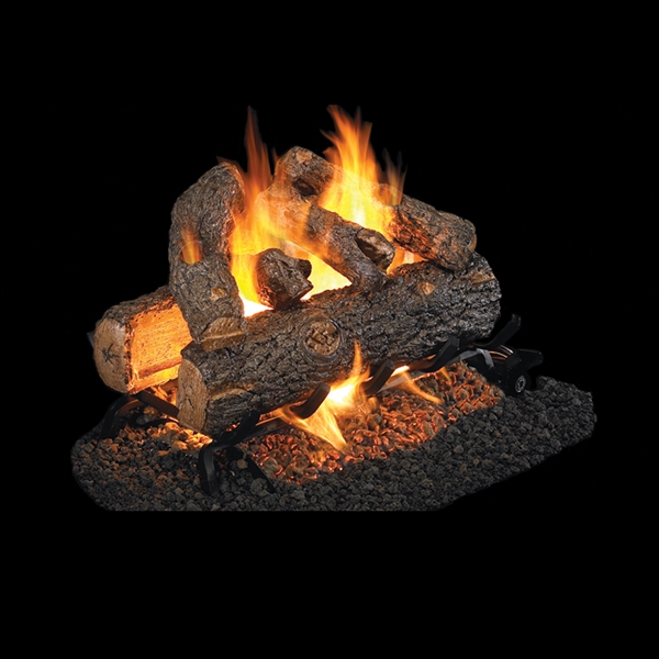 Real Fyre Golden Oak Designer Plus See-Thru Vented 18-in Gas Logs - Logs Only