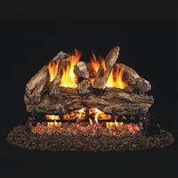 Real Fyre Red Oak 24-in Gas Logs with Burner Kit Options