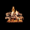 Real Fyre Split Oak Designer Plus 30-in Gas Log with Burner Kit Options