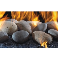 Real Fyre River Rocks with 30-in P45 Burner