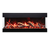 Amantii Tru View Bespoke 45" 3-Sided Built-in Electric Fireplace (65" Model Shown in Main Image)