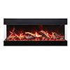 Amantii Tru View Bespoke 65" 3-Sided Built-in Electric Fireplace (65" Model Shown in Main Image)