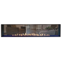 Empire Boulevard Vent-Free See Through Linear Fireplace 60-in