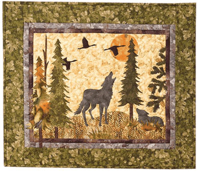 Wolf Watch Applique Pattern