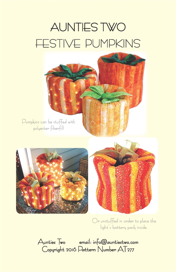Festive Pumpkins Pattern by Aunties Two