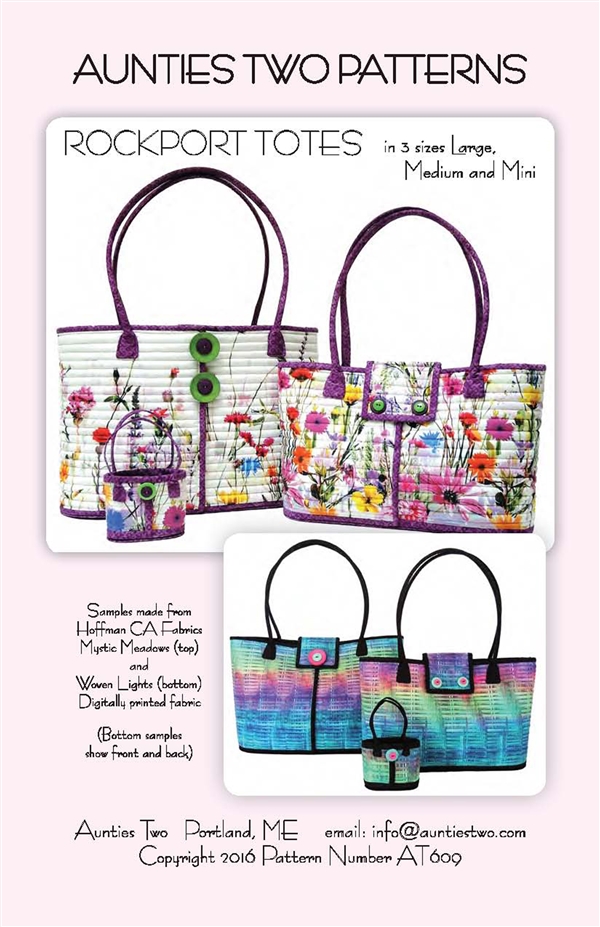 Rockport Tote pattern by Aunties Two