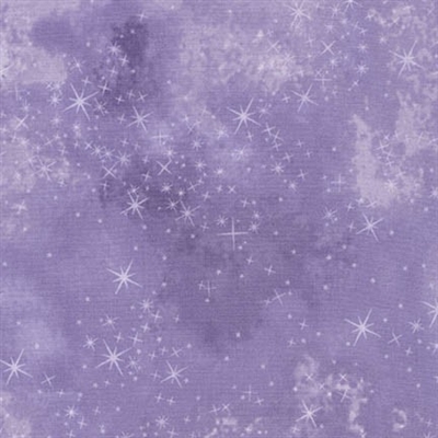 Star lacquer mottled screen print in medium purple.