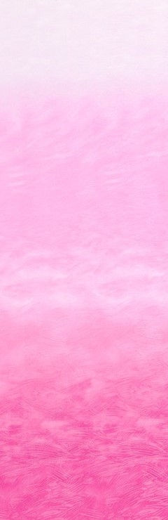 Ombre screenprint that fades from hot pink to pale pink.