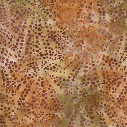 Sand Dollar pattern fabric in earth browns and rich golds.