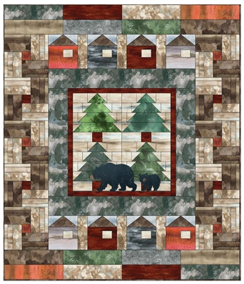Bear Creek Cabins Pieced Quilt Pattern Instructions