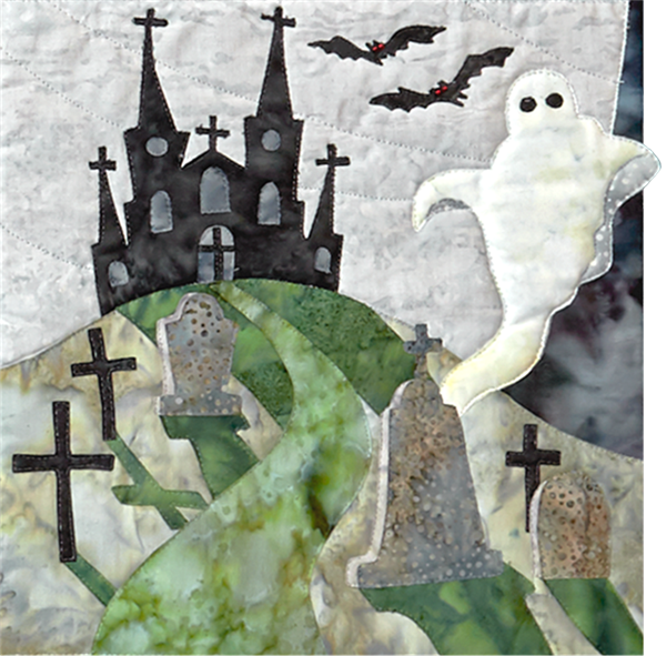 Ghost in the Graveyard Applique Pattern