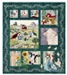 Full quilt image of the farm, with Fran, Elmer, Gladys, Gertie, and Margie.
