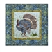 Quilt block of a tom turkey