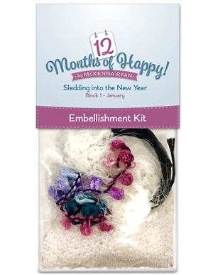 Sledding into the New Year Embellishment Kit - 1 left!