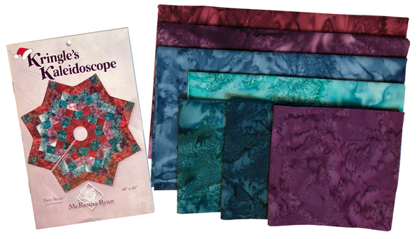 Kringle's Kaleidoscope Tree Skirt Fabric Kit