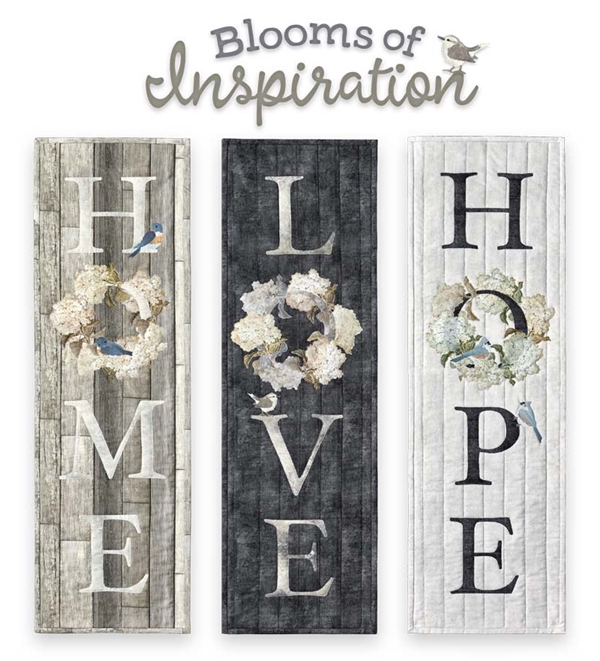 Blooms of Inspiration - Home Love Hope Laser Cut Fabric Kits