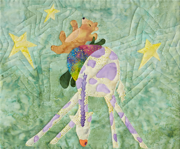 Giraffe, Turtle and Bear wishing upon a star.