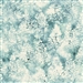 Batik fabric in snowy tree print in ice blue/green tones