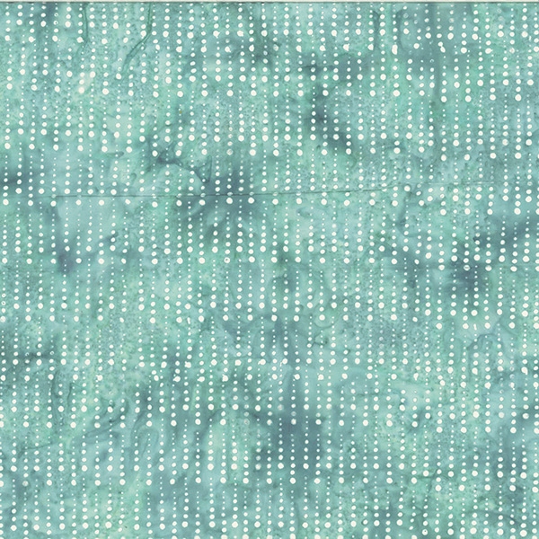 Batik fabric in icicle print in mint green tones