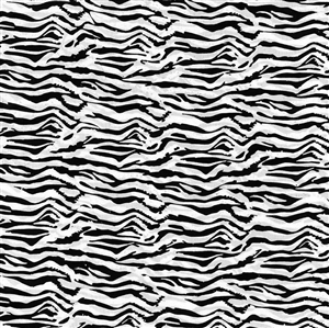 Batik fabric in zebra print in black and white