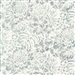 Batik fabric in floral print in grey-blue and and white tones