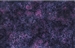 Batik fabric with a swirled seaweed print in deep purple and blue tones