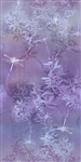 A wisteria ombre (light, dark, light), with foliage and dragonflies